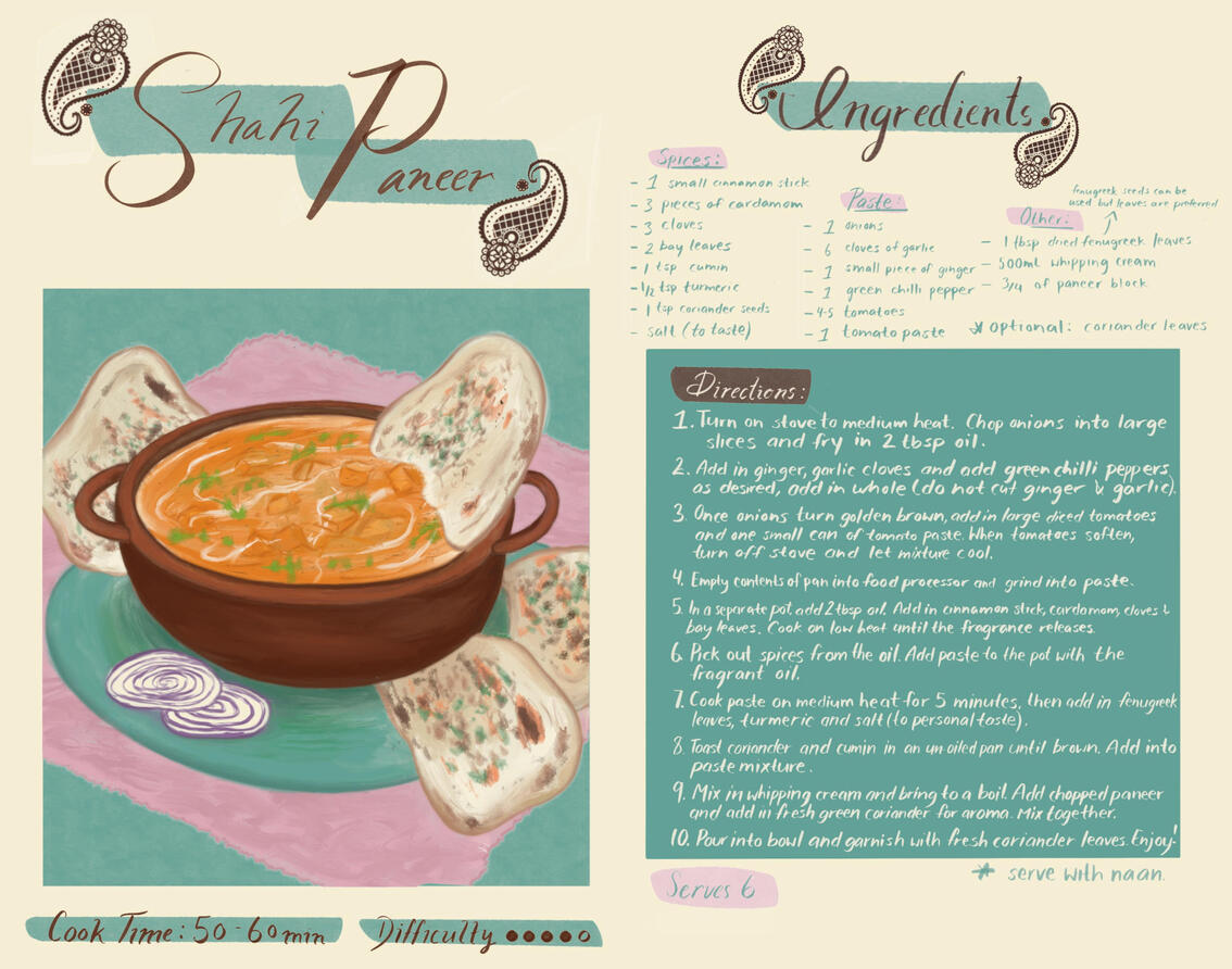 Shahi Paneer by Jasmeen Sidhu